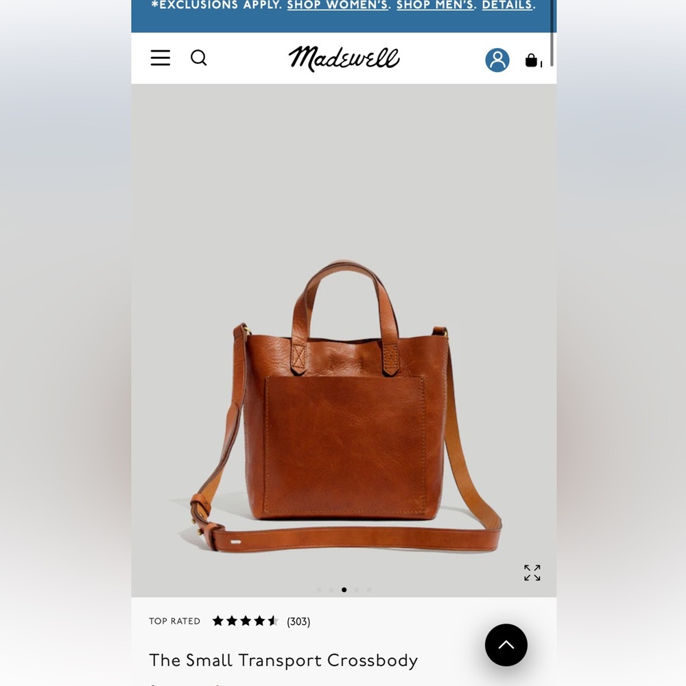 Madewell The Small Transport Crossbody leather bag